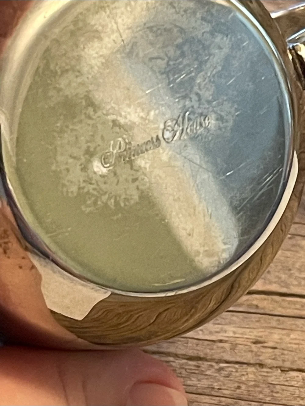 Vintage Princess House Silverplate Baby Cup with Embossed Lamb